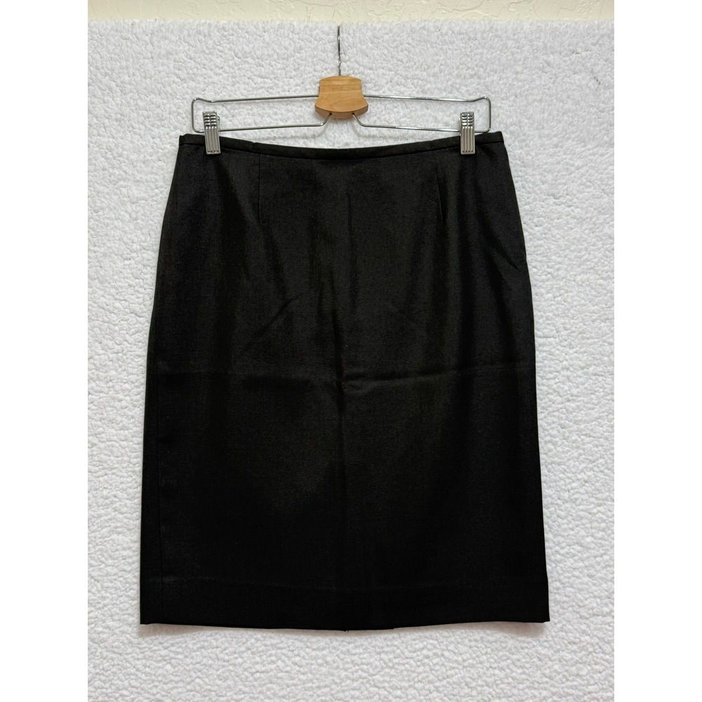 Calvin Klein Black Pencil Skirt Womens Petite 10P Career Office Professional - Picture 2 of 8